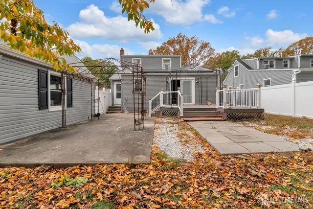 a view of a house with a patio