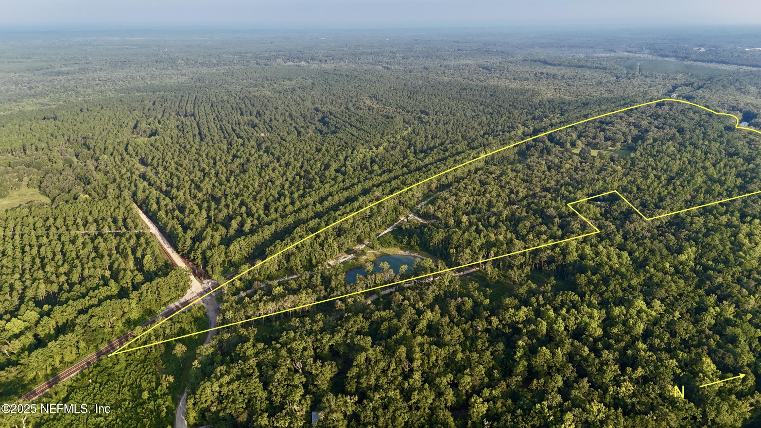 181040 Autumn Road Hilliard, FL 32046 - Photo 3 of 46 a view of a yard with a forest