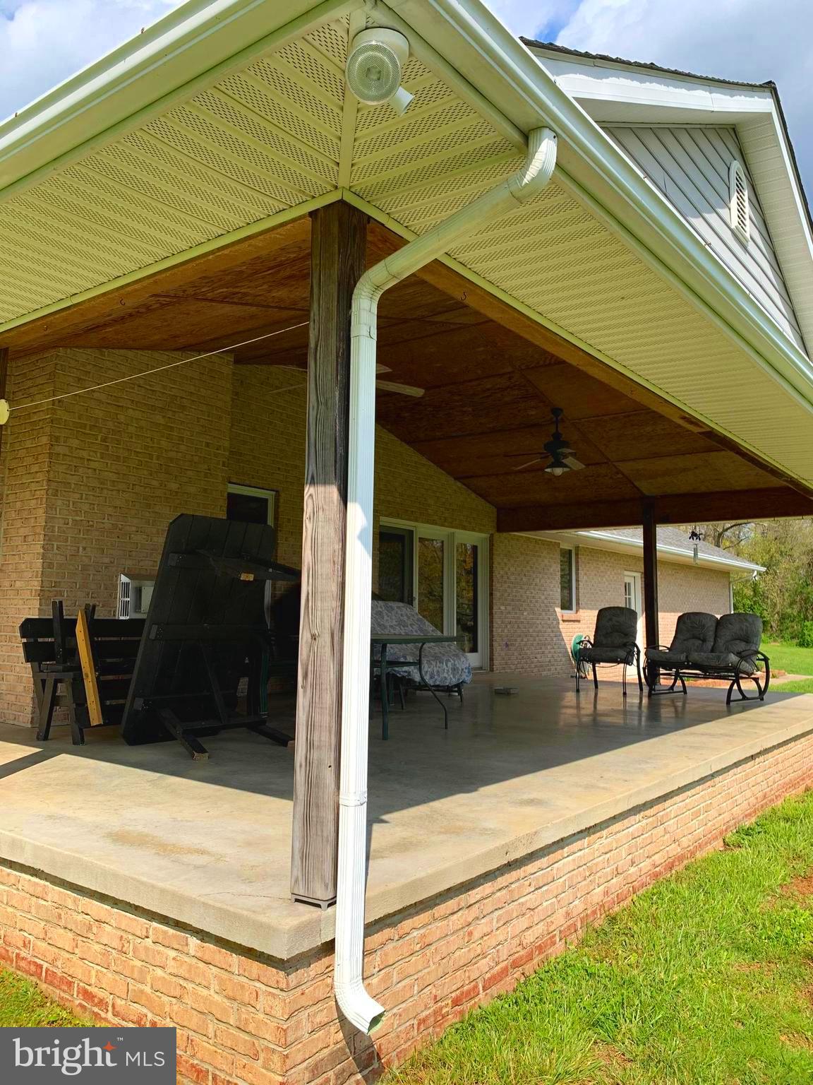 4248-4250 Poole ( 2 Separate Ranchers) Road Finksburg, MD 21048 - Photo 44 of 82 Huge Concrete Covered Deck off Kitchen