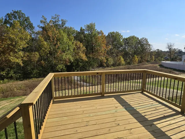 a view of balcony and deck