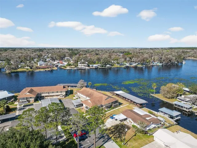 a view of a building with a street