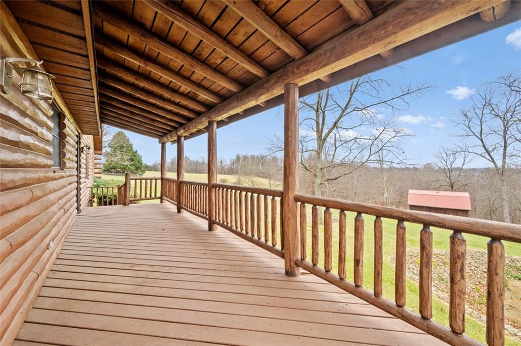 5150 Beech Road Apollo, PA 15613 - Photo 26 of 37 a view of a balcony with wooden floor