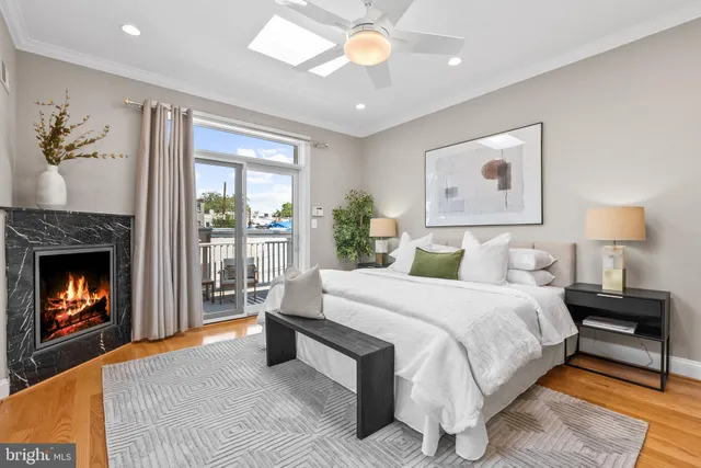 a view of a wooden chairs on the deck