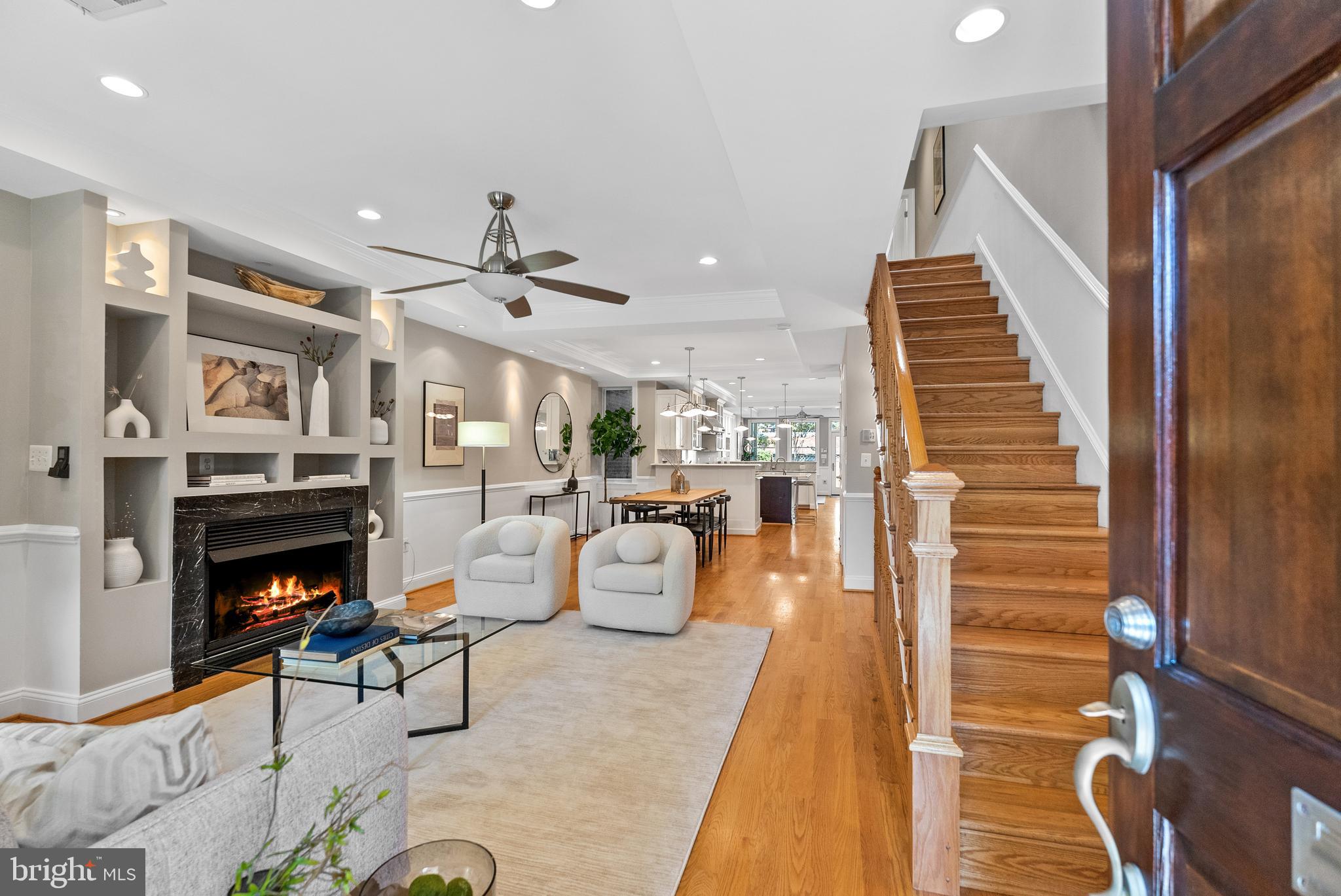 610 Independence Avenue Southeast Washington, DC 20003 - Photo 2 of 26 a living room with furniture and a fireplace