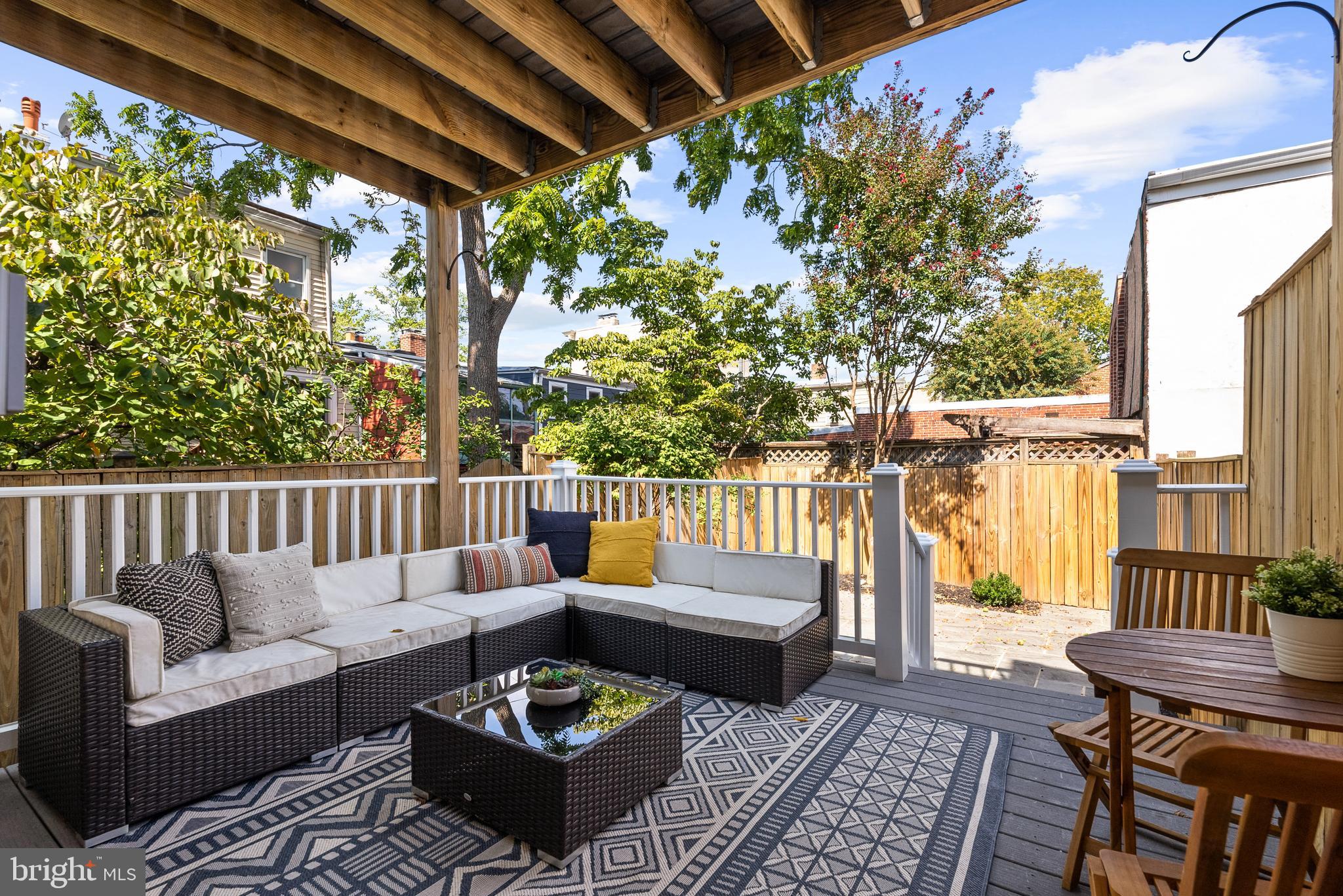 610 Independence Avenue Southeast Washington, DC 20003 - Photo 9 of 26 a balcony with furniture and wooden floor