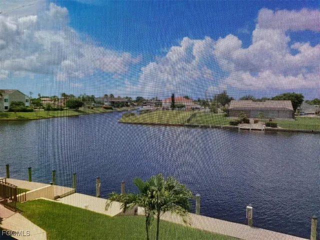 a view of a backyard with a deck