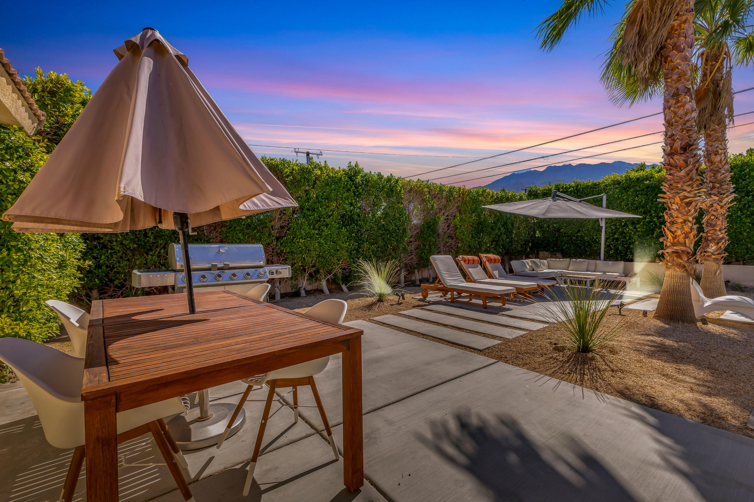 2355 West Nicola Road Palm Springs, CA 92262 - Photo 4 of 54 a view of swimming pool with outdoor seating and plants