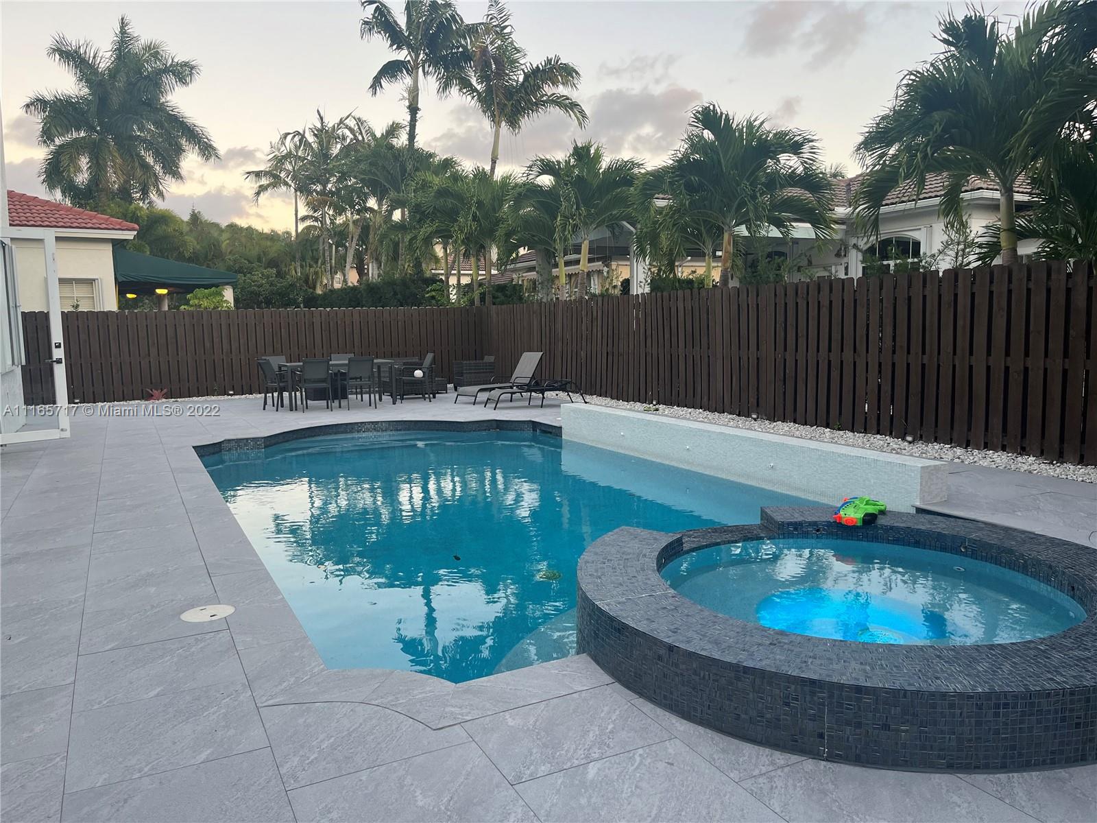 a house view with a seating space