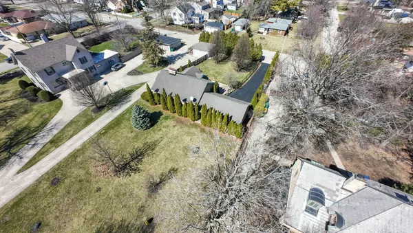 an aerial view of multiple house