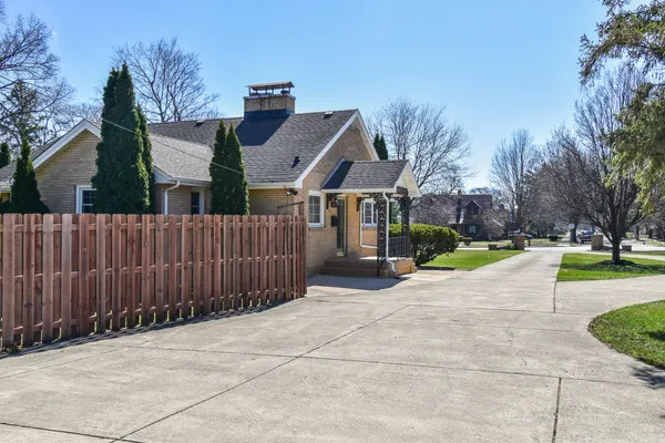 a backyard of a house