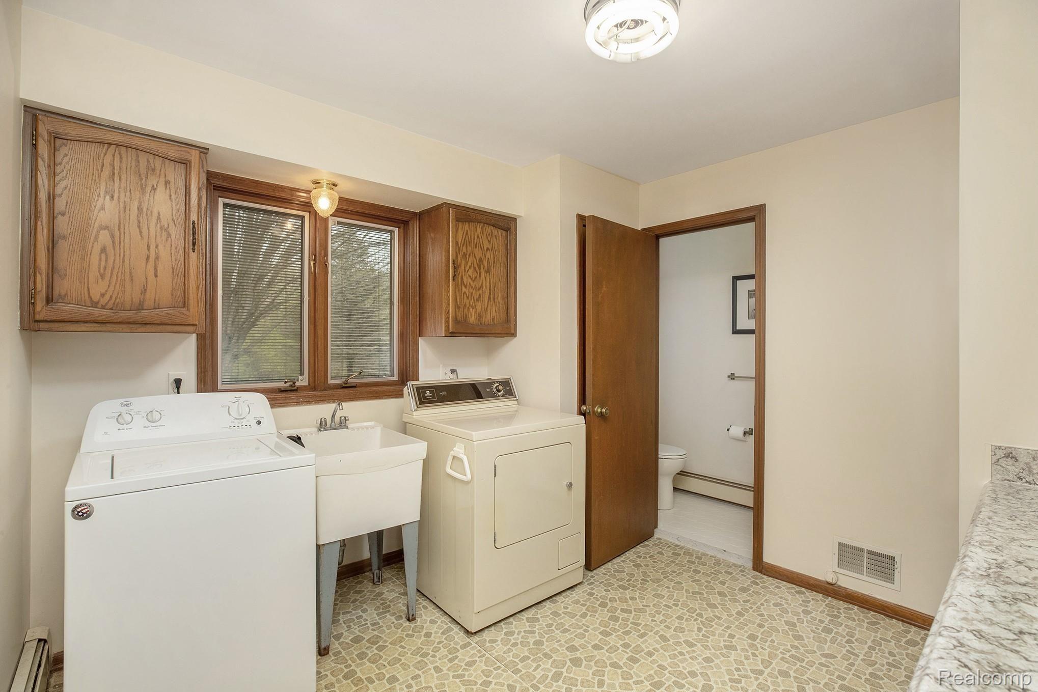 3779 Gotfredson Road Plymouth, MI 48170 - Photo 31 of 33 LARGE LAUNDRY RM WITH CABINETS & COUNTER - PLUS HALF BATH