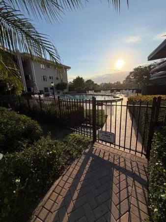 a view of balcony with furniture