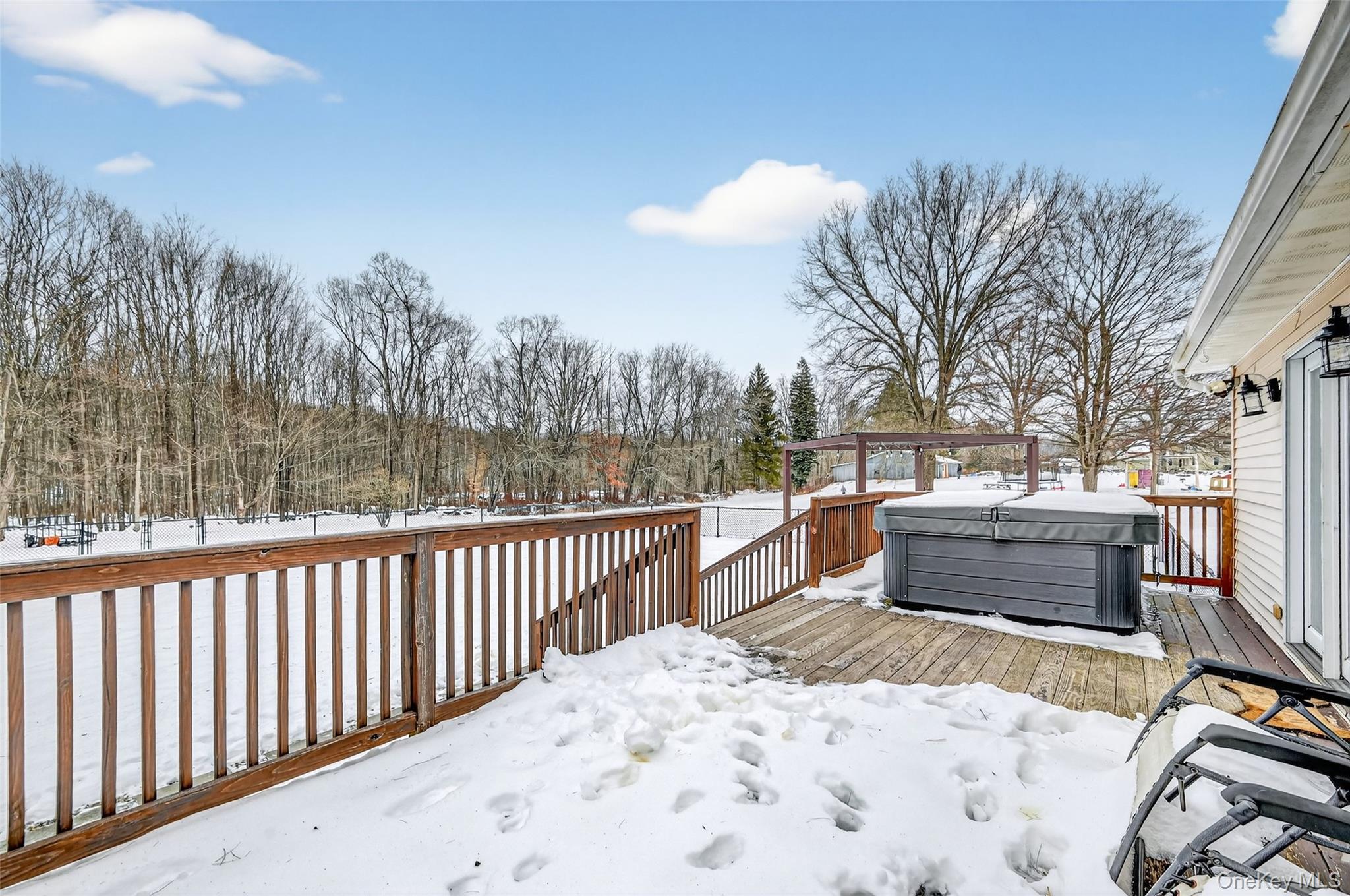 917 Scotchtown Collabar Road Middletown, NY 10941 - Photo 28 of 33 a view of a terrace with trees
