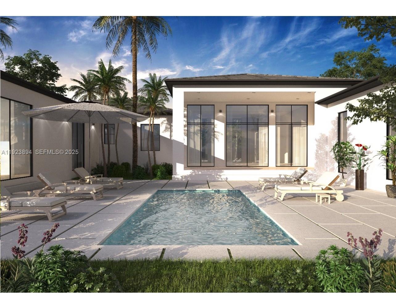 8275 Southwest 93rd Street Miami, FL 33156 - Photo 2 of 47 a view of a house with backyard and trees