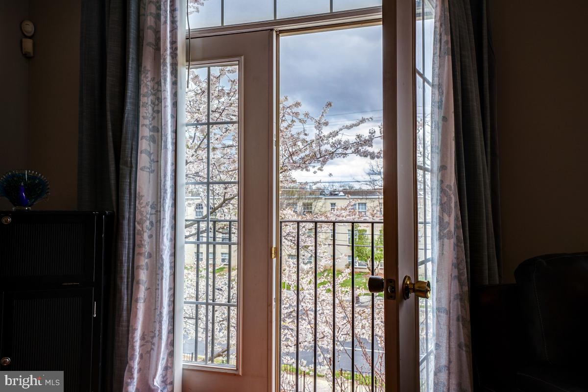 4281 South Capitol Street Southwest Washington, DC 20032 - Photo 54 of 71 a view of a glass door with a balcony from a glass door