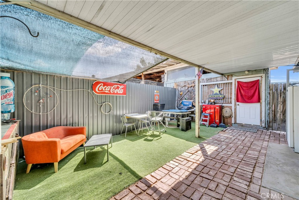 26447 Twenty Mule Team Road Boron, CA 93516 - Photo 57 of 61 a backyard of a house with stainless steel appliances and furniture