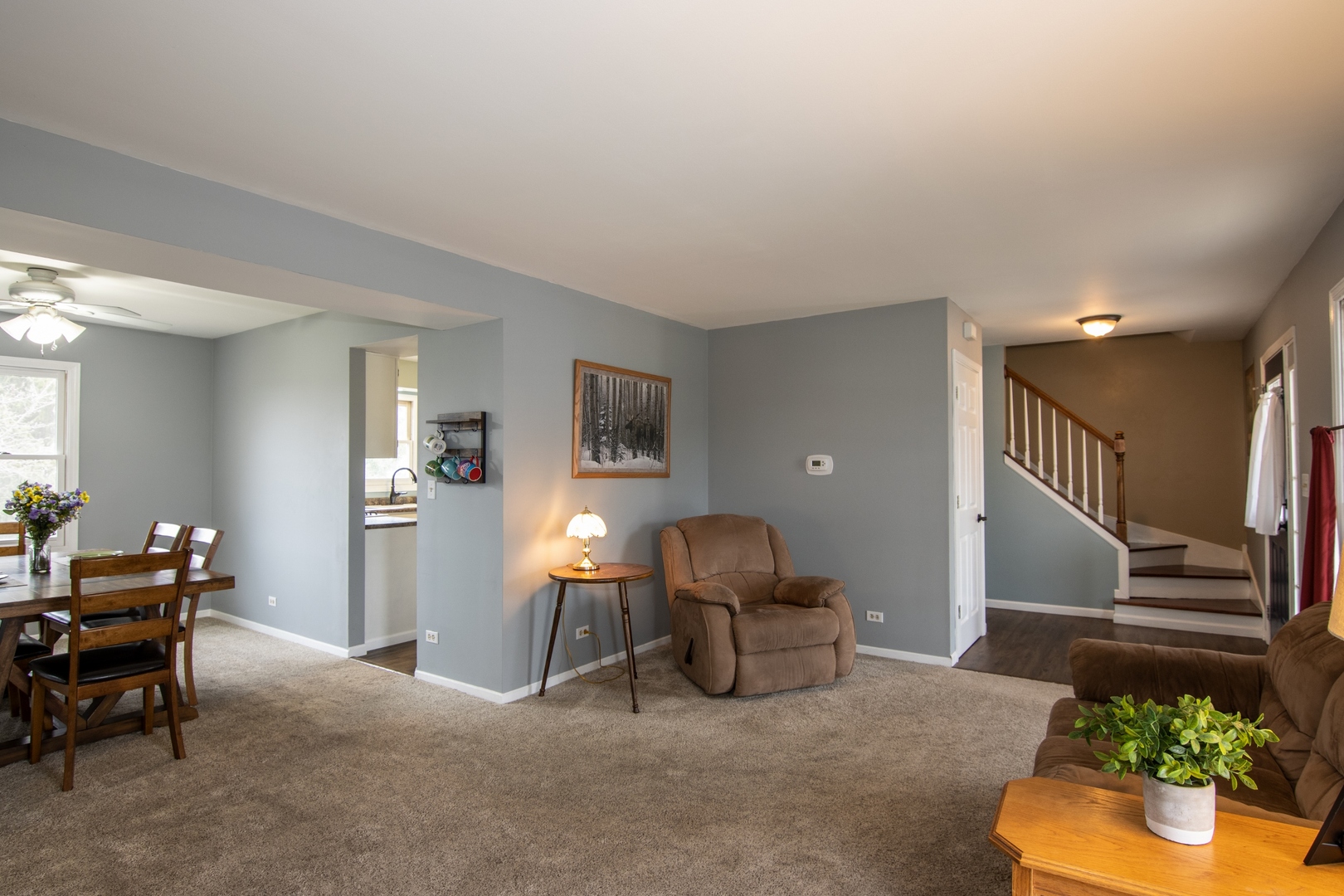 619 Chatham Circle Algonquin, IL 60102 - Photo 9 of 37 a living room with furniture and a potted plant