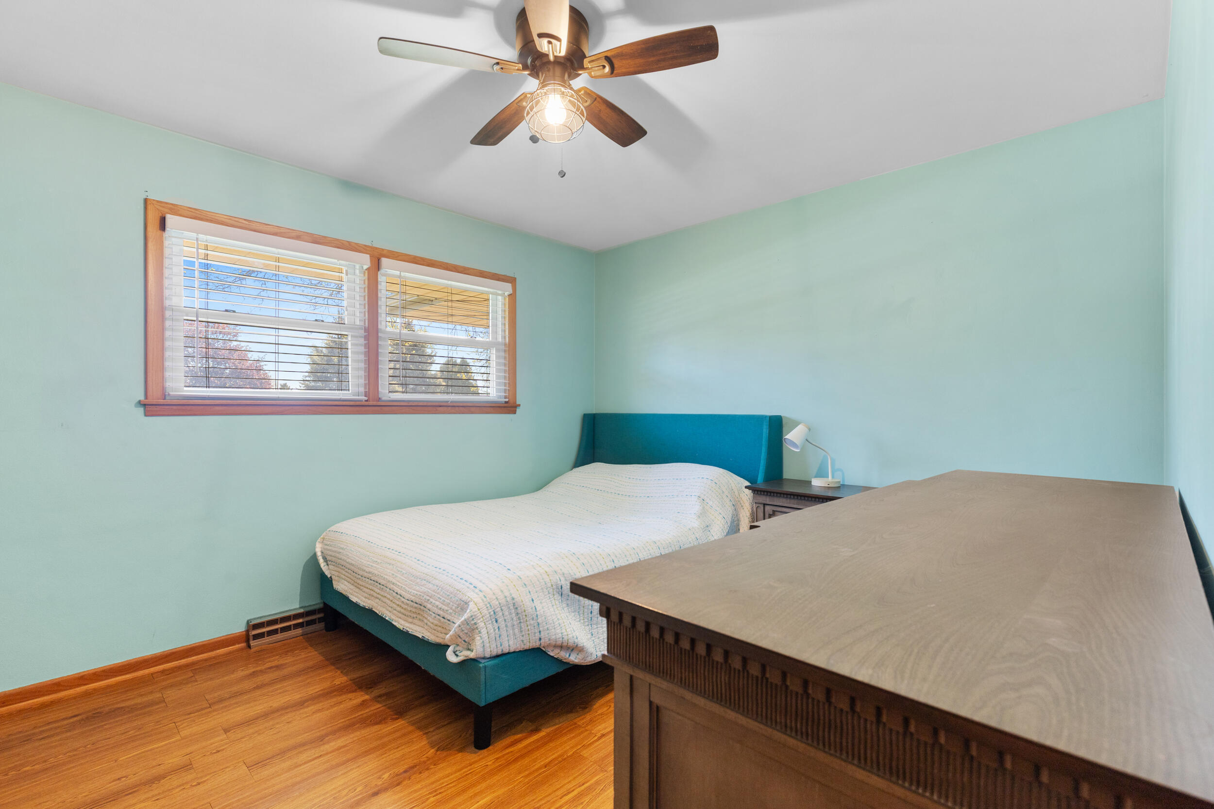 575 Kenmar Road Brookfield, WI 53005 - Photo 14 of 38 Bright Bedroom 2 with Wood Floors