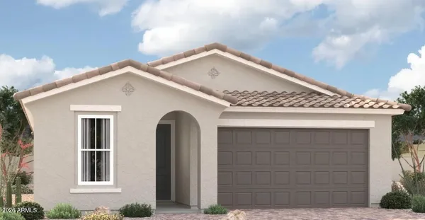 a front view of a house