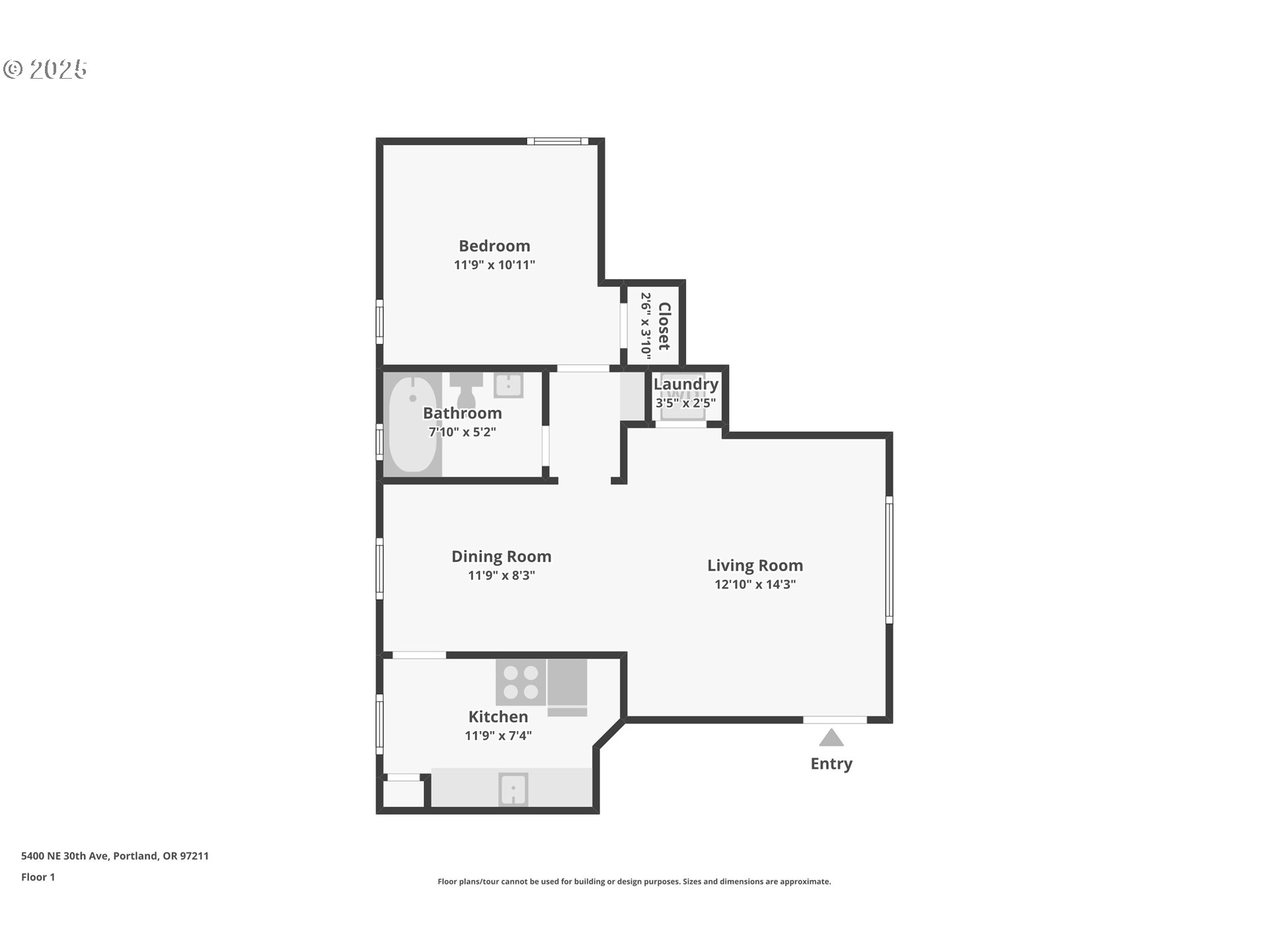 5400 Northeast 30th Avenue, Unit 304 Portland, OR 97211 - Photo 15 of 15 a picture of floor plan
