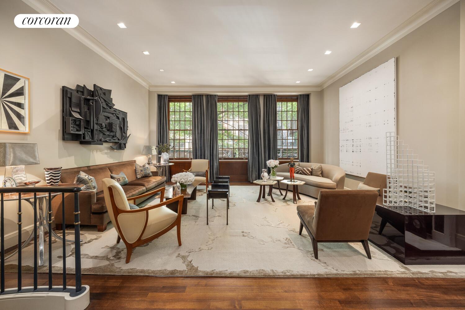 4 East 73rd Street Manhattan, NY 10021 - Photo 10 of 32 a living room with furniture and a window