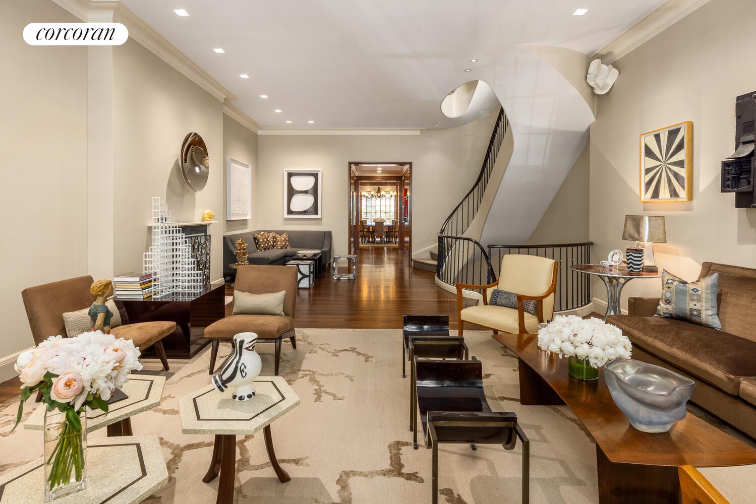 4 East 73rd Street Manhattan, NY 10021 - Photo 11 of 32 a living room with furniture and wooden floor