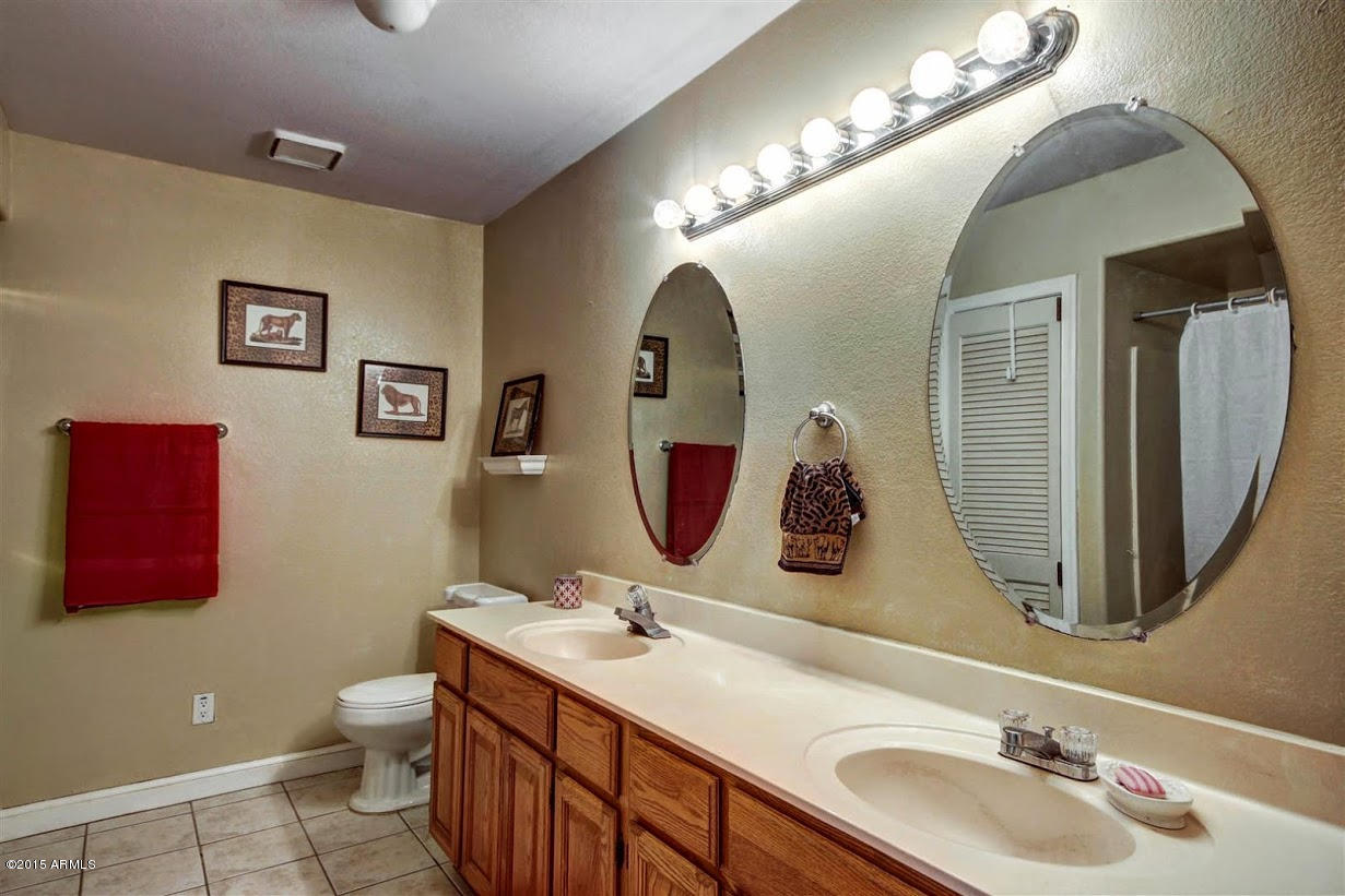 5171 South Greenfield Road Gilbert, AZ 85298 - Photo 43 of 48 47 - Guest Bath Double Vanity