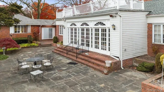 a front view of a house with balcony