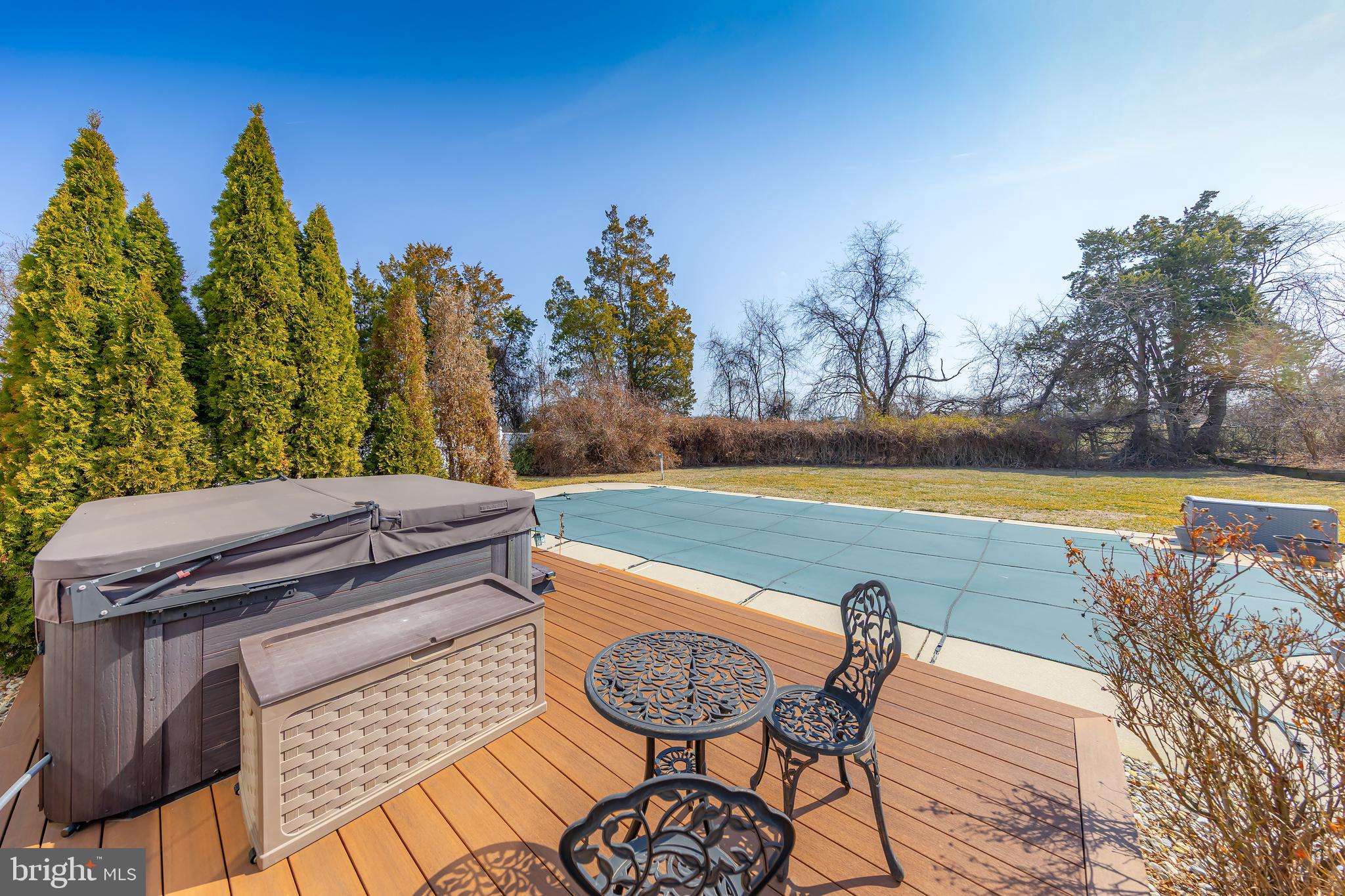 612 Bainbridge Drive Mullica Hill, NJ 08062 - Photo 30 of 42 a view of swimming pool with outdoor seating and yard in the back