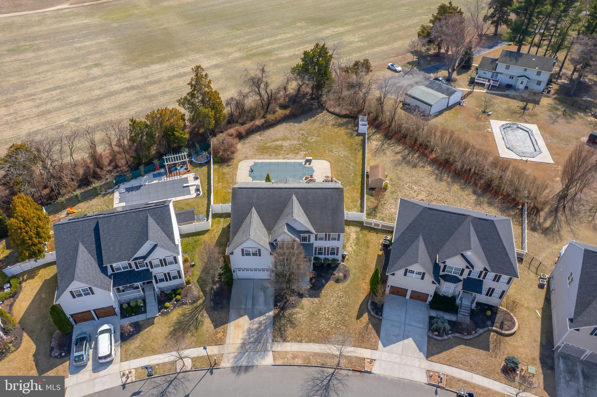 612 Bainbridge Drive Mullica Hill, NJ 08062 - Photo 38 of 42 an aerial view of houses with outdoor space