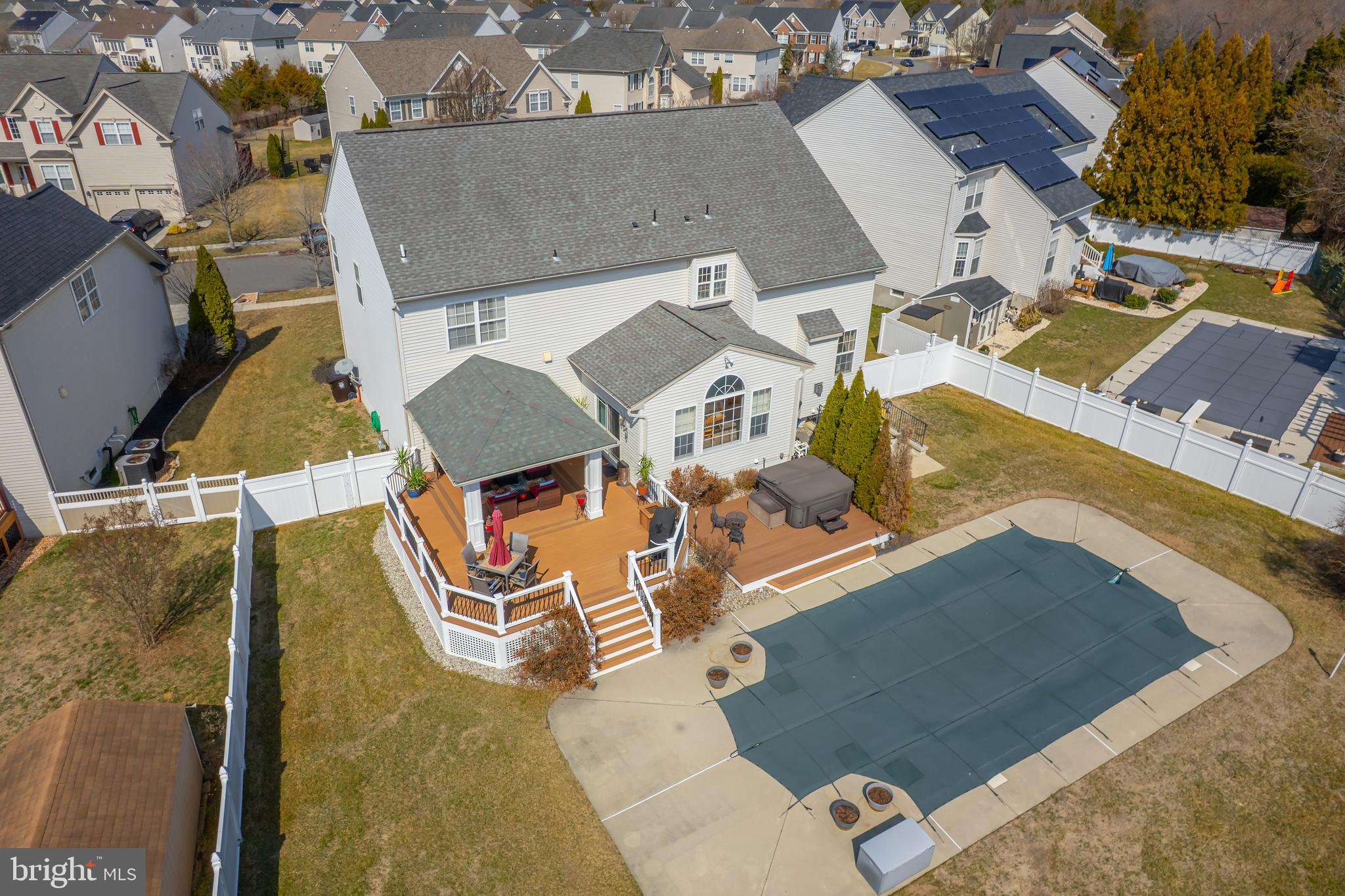 612 Bainbridge Drive Mullica Hill, NJ 08062 - Photo 40 of 42 an aerial view of residential houses with outdoor space