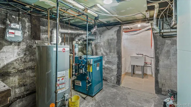 a view of storage and utility room