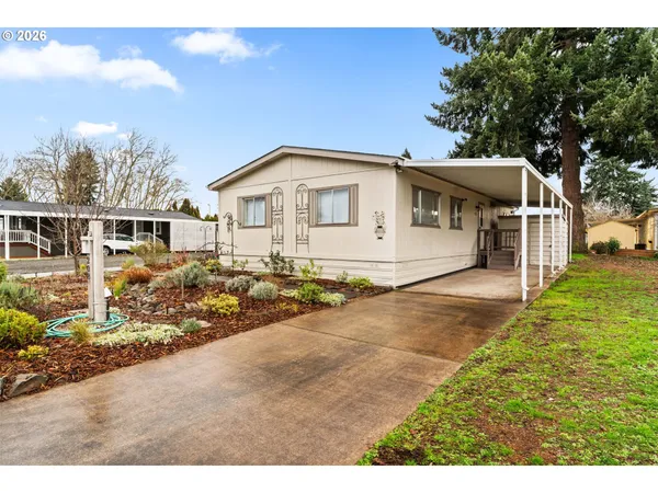 a view of a house with a outdoor space