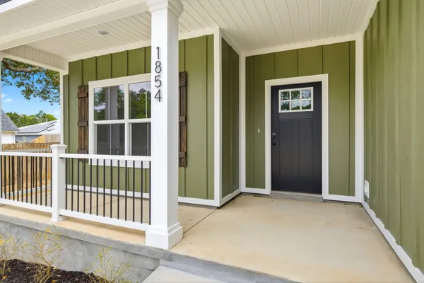 a view of front door