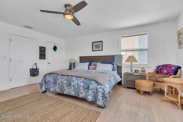 a view of an ocean with boats