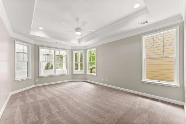 a bed room with a bed and a couch