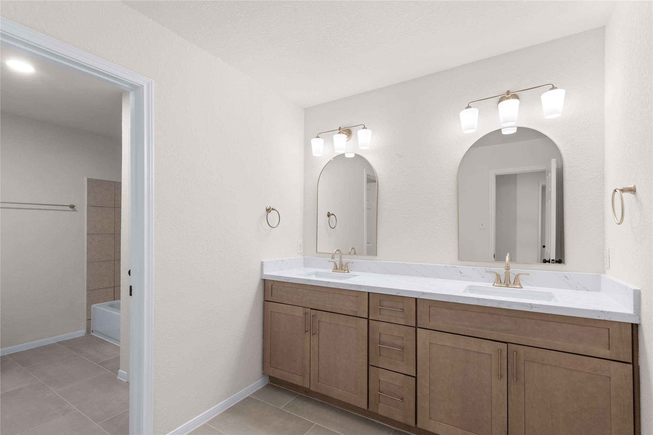 714 Northridge Terrace Lane Spring, TX 77373 - Photo 37 of 42 Upstairs bathroom has double sinks and a separate shower room!