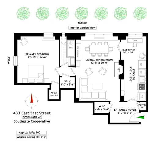 $735,000 | 433 East 51st Street, Unit 2F | Midtown East