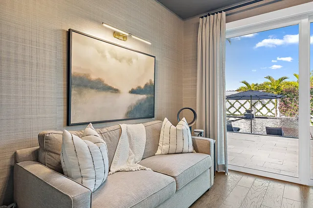 a view of entryway with a table and a chandelier