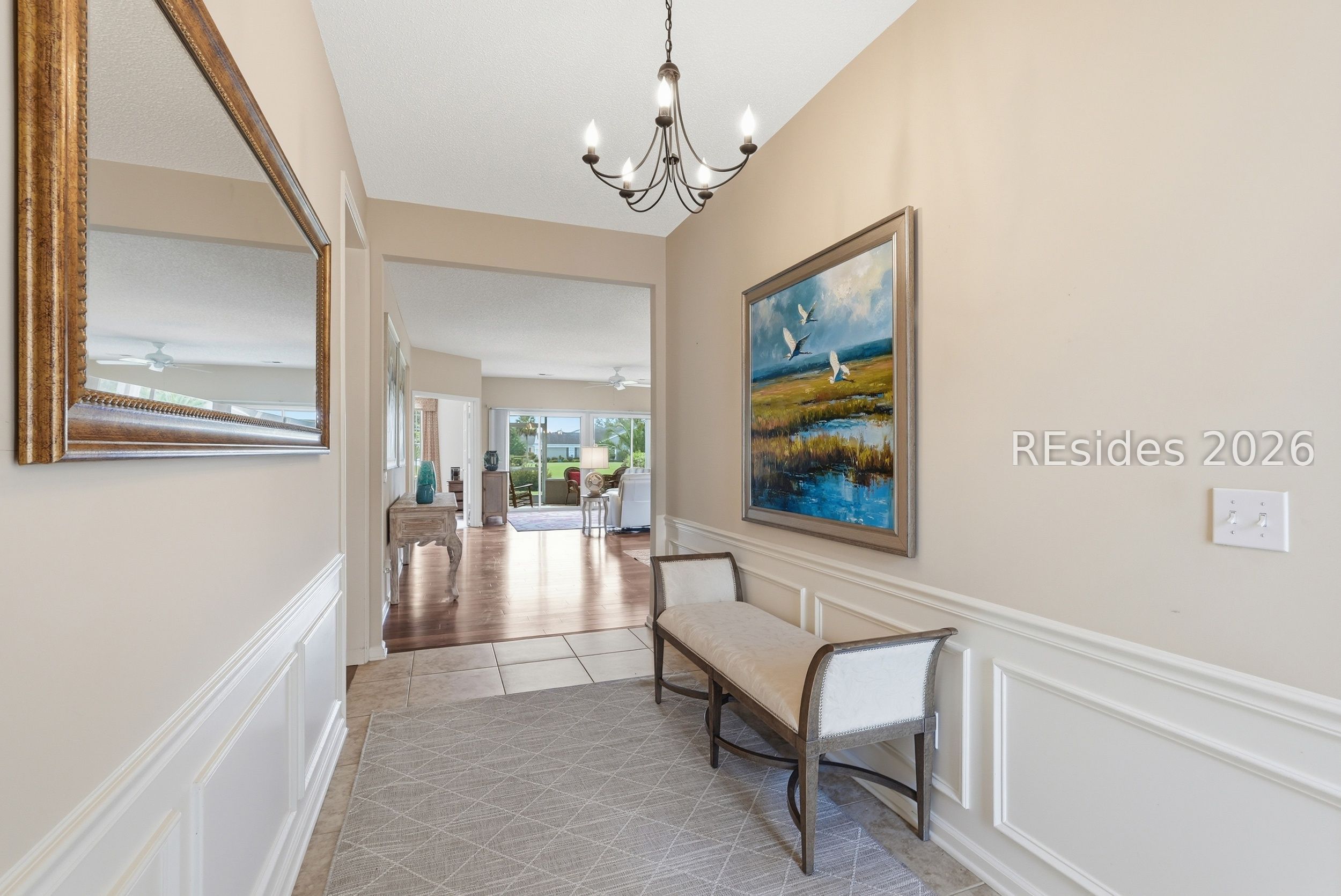 65 Holly Ribbons Circle Bluffton, SC 29909 - Photo 6 of 84 Welcoming foyer with wainscoting.
