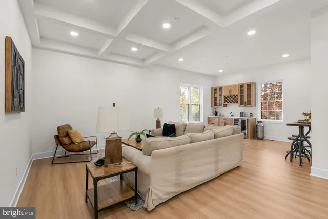 a view of a livingroom with furniture and window