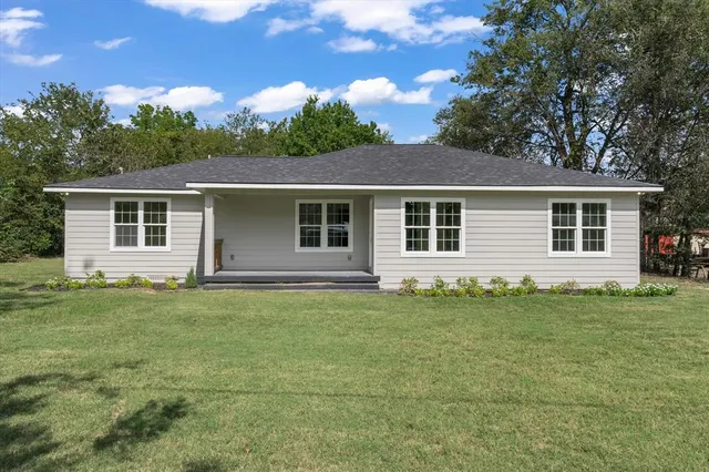 a backyard of a house