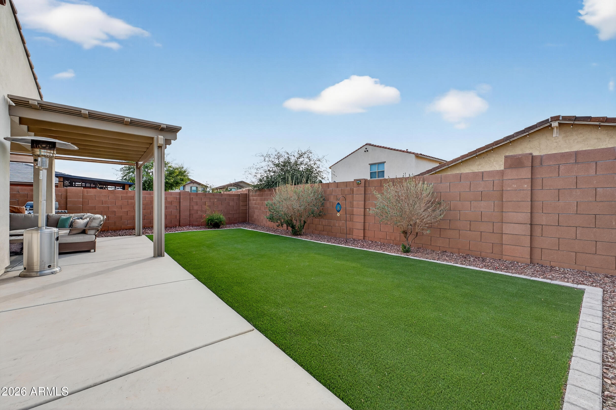 14217 West Pershing Street Surprise, AZ 85379 - Photo 41 of 45 Backyard w/Extended Concrete
