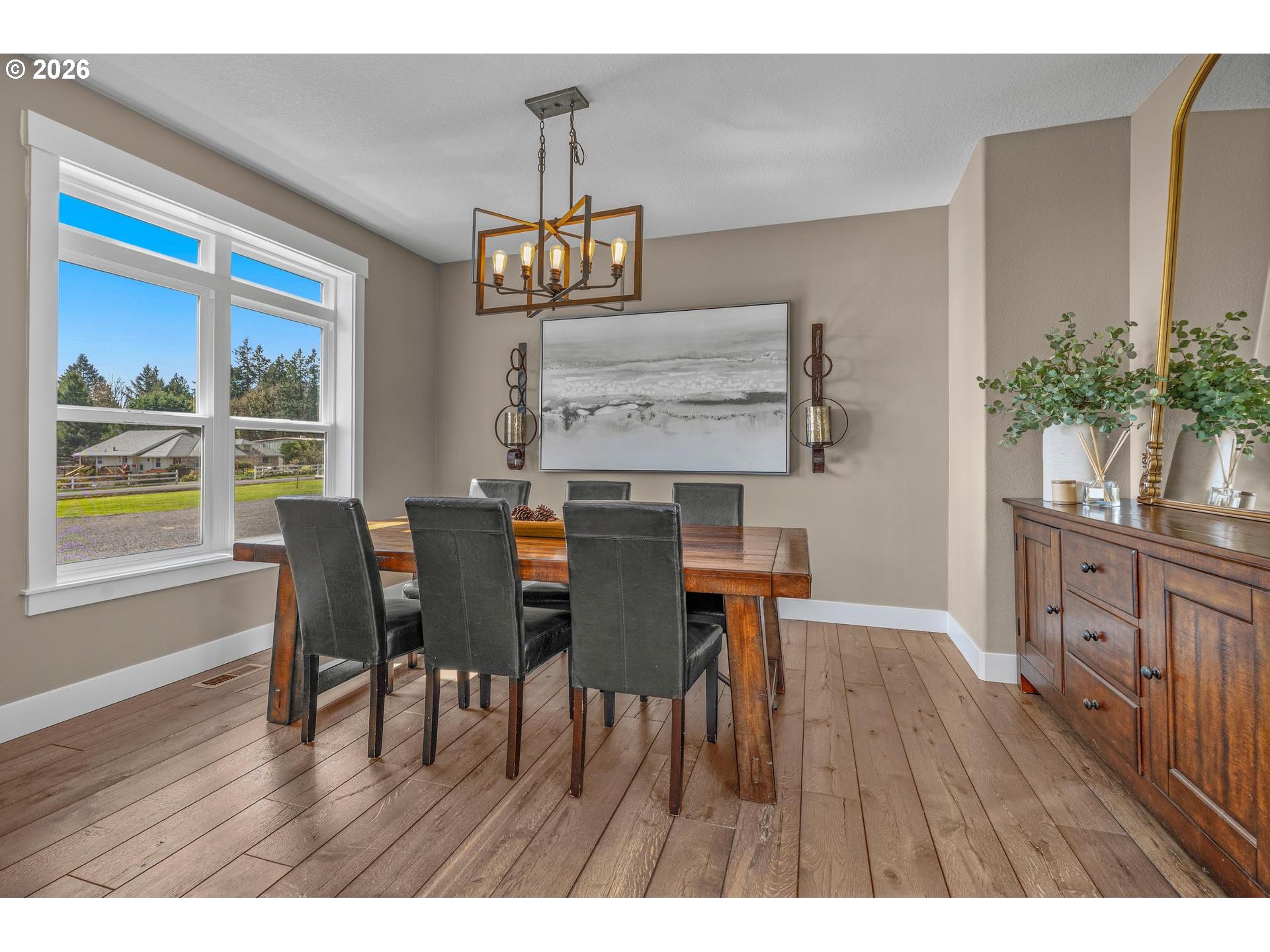 34281 Millard Road Warren, OR 97053 - Photo 22 of 47 a view of a dining room with furniture window and wooden floor