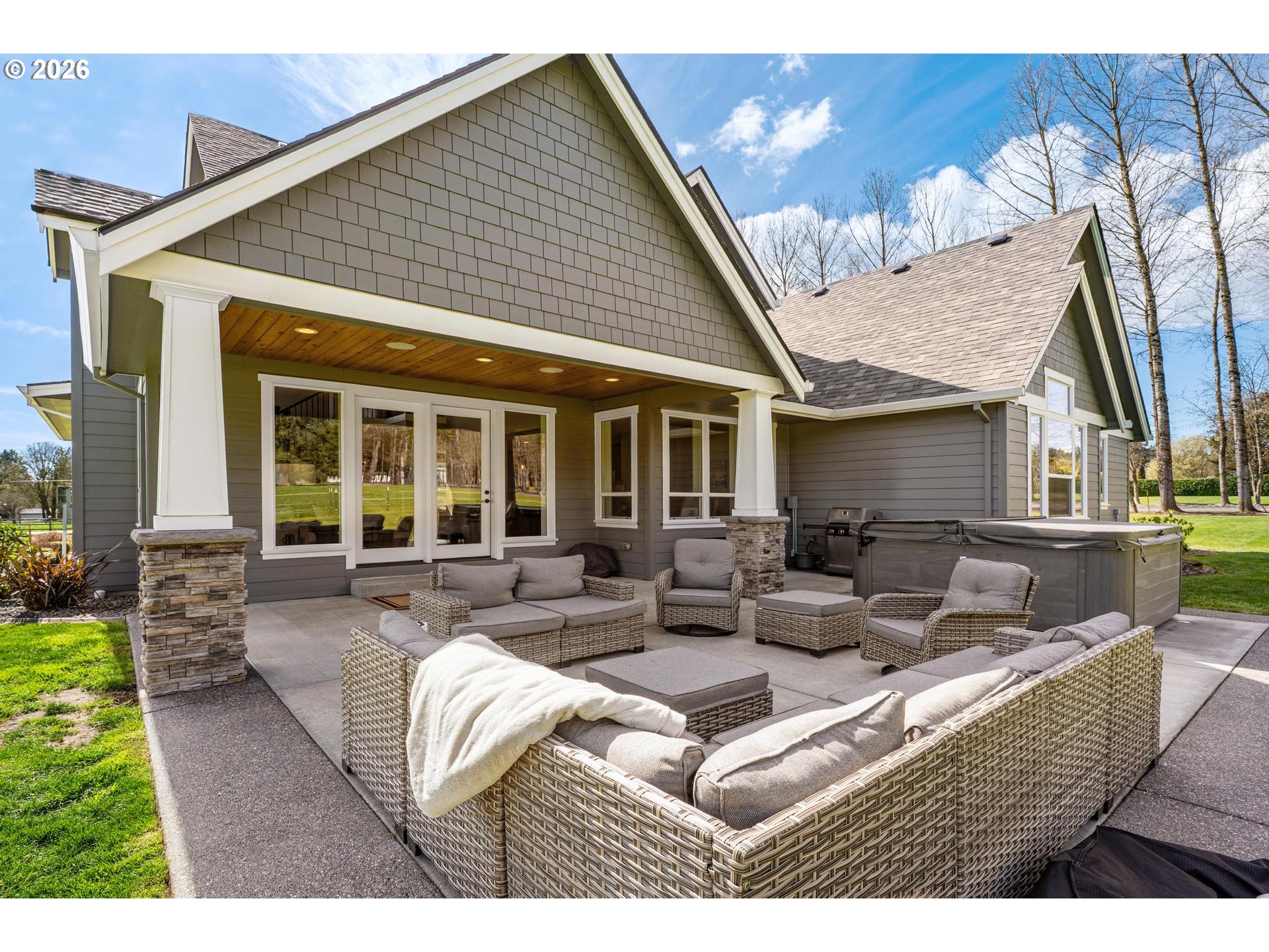 34281 Millard Road Warren, OR 97053 - Photo 44 of 47 a view of a house with couches chairs and wooden floor