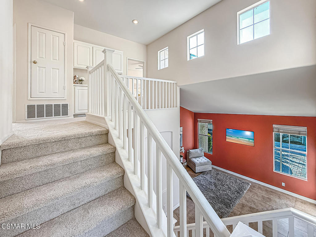 4030 Villamonte Court Camarillo, CA 93010 - Photo 18 of 42 a view of staircase with white walls and windows
