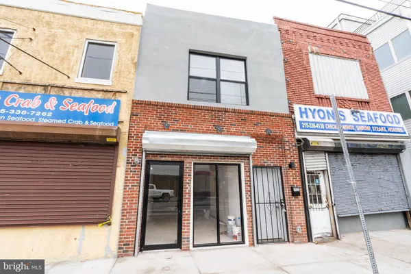 a view of a building with door