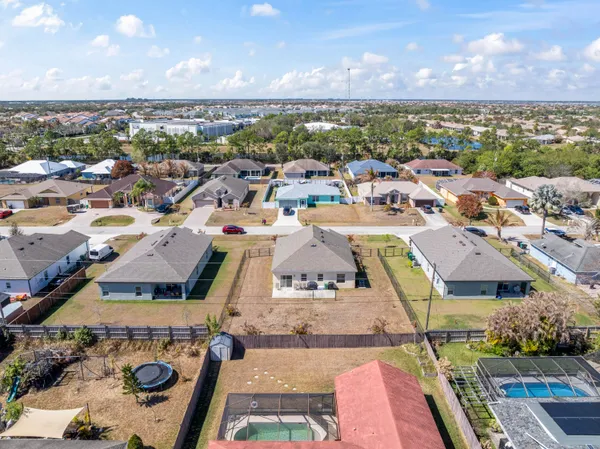 an aerial view of a city