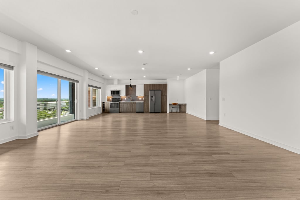 4361 South Congress Avenue, Unit 514 Austin, TX 78745 - Photo 7 of 28 a view of a livingroom with furniture and floor to ceiling window