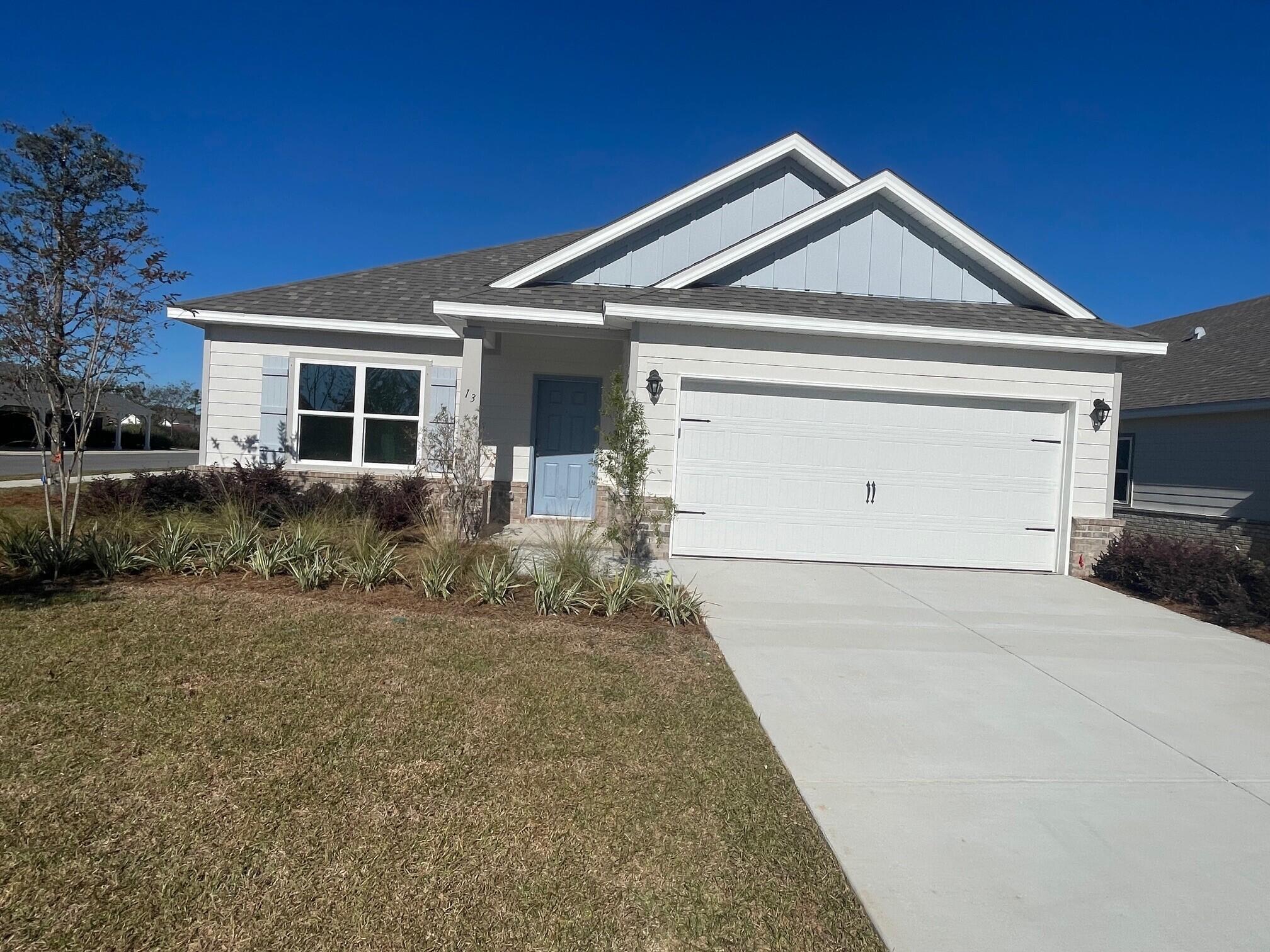 a front view of house with yard